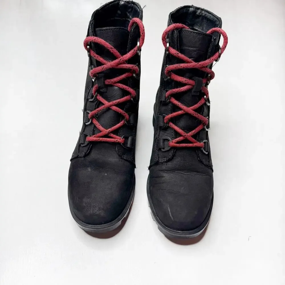 SOREL Black Lace Up Boots